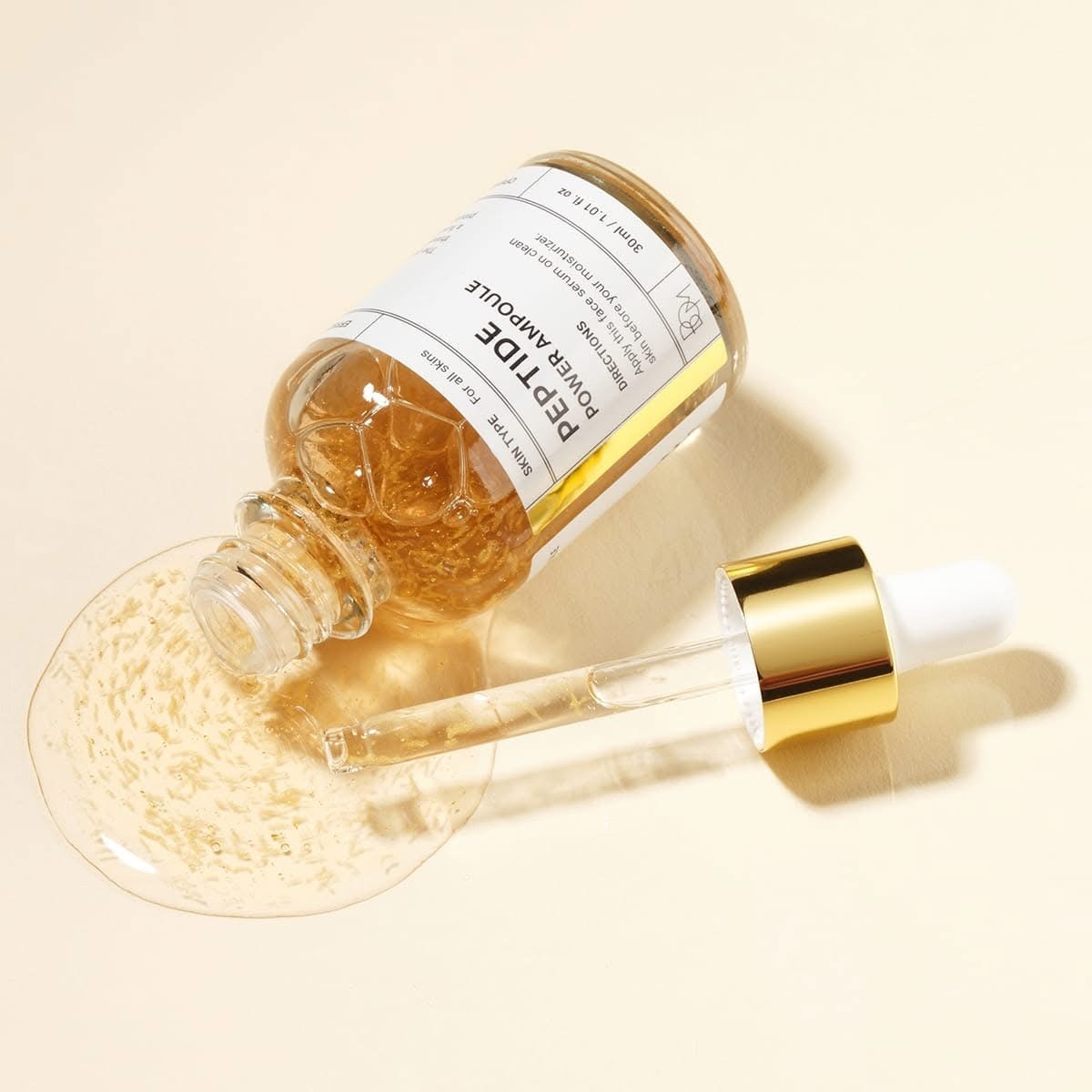 BOM - Beauty Of Majesty, Peptide Power Ampoule s čistým 24K zlatem a 17 aminokyselinami, 30 ml