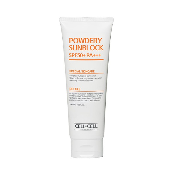 Cell By Cell Powdery Sunblock SPF50+ PA+++, krém, 100 ml
